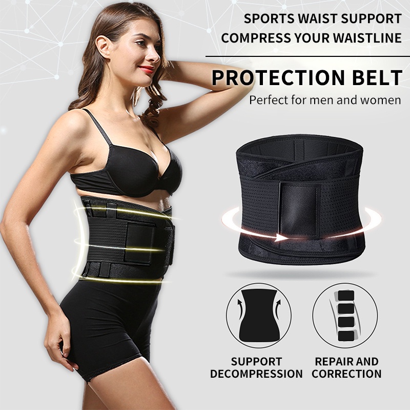 Yosoo Waist Trimmer Tummy Trainer Wrap Stomach Slimmer, Fat Burner ...