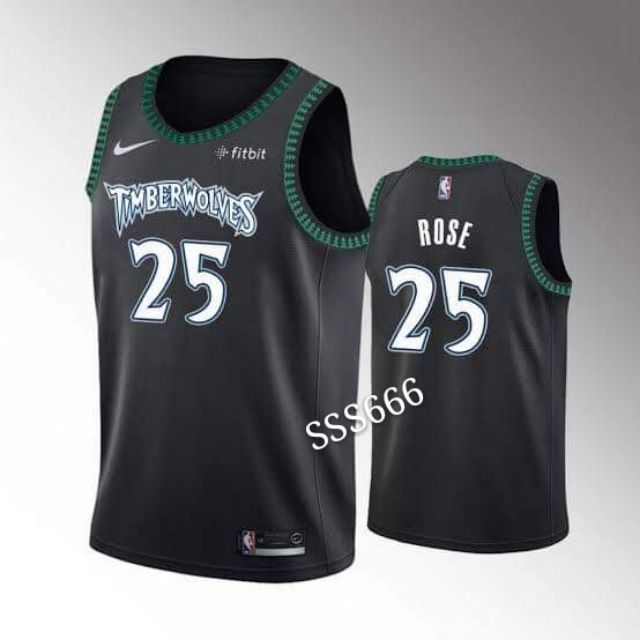 timberwolves rose jersey