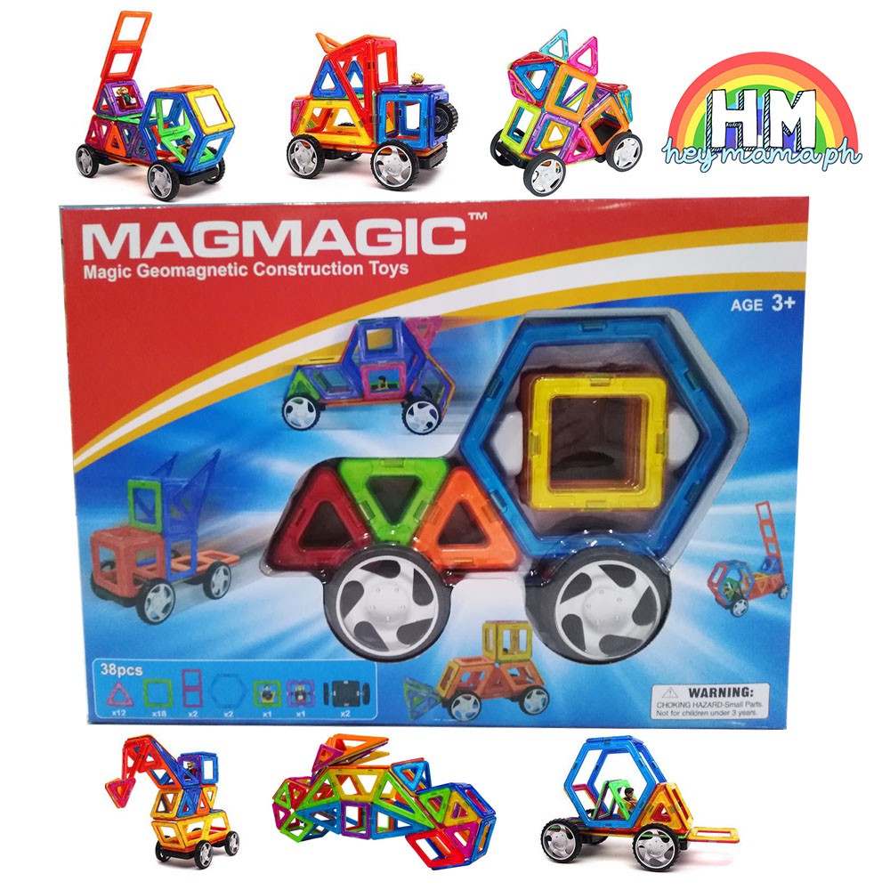 magmagic building block magnetic toys