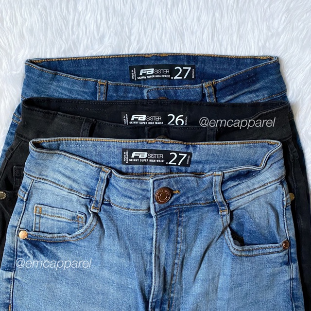 fb sister skinny super high waist