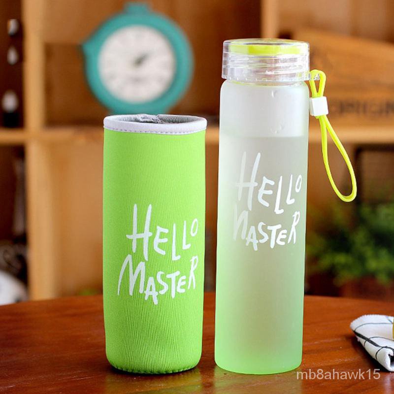 2 In 1 Break Proof Glass Water Bottle Fruit Juice Sports Travel Bottles