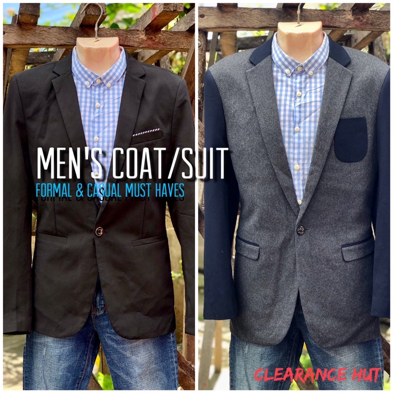Men's Suit Coat Tuxedo Formal Casual Shopee Philippines