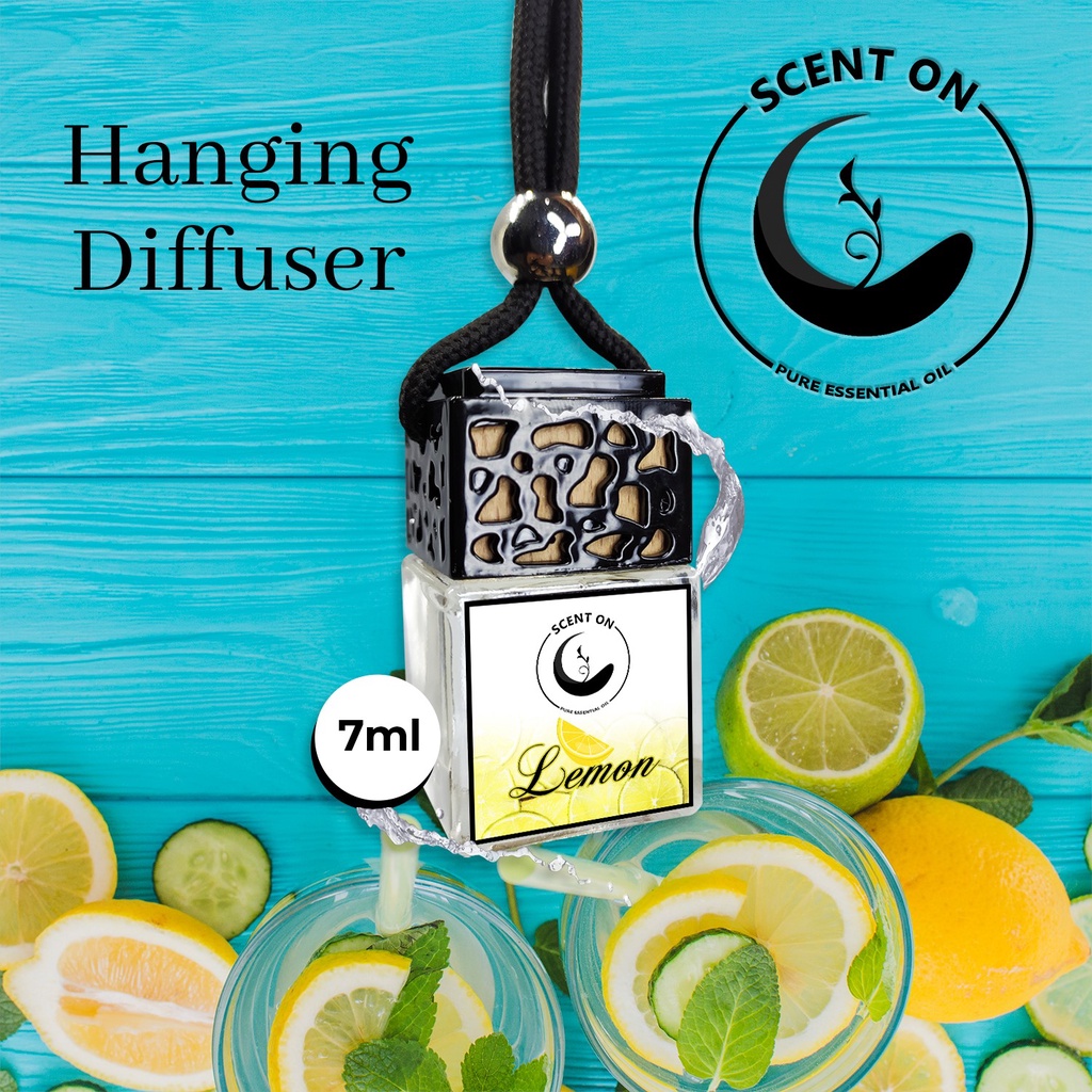 Lemon 100 Pure Premium Oil Car Aircon Hanging Diffuser Shopee