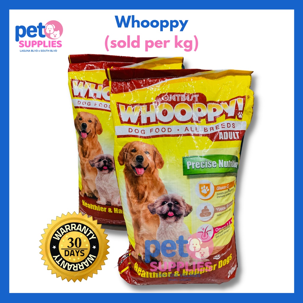WHOOPPY DOG FOD (1kg) Adult and Puppy DRY FOOD REPACKED Shopee