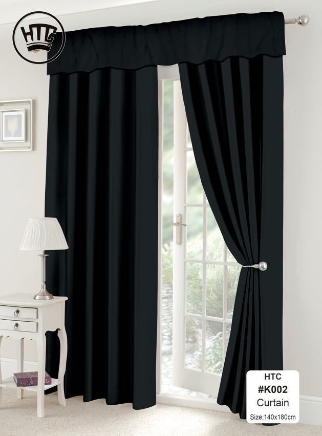 Black Curtains S Curtain Plain, Black And White Curtains Uk