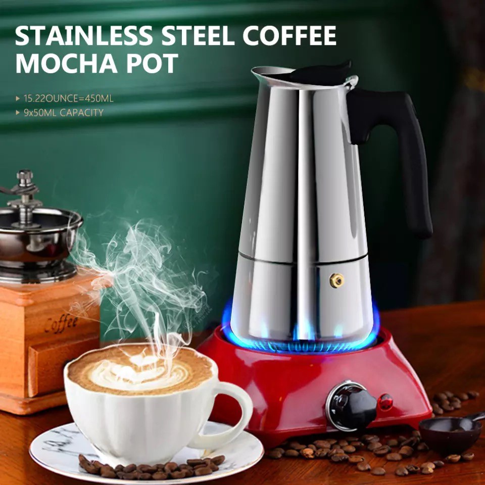 Moka Coffee Pot Espresso Latte Percolator Stove Coffee Maker Espresso