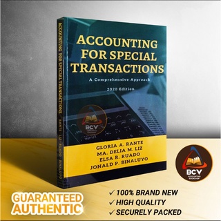 Accounting for Special Transactions (2020 Edition) by Rante, Liz, Ruado, and Binaluyo