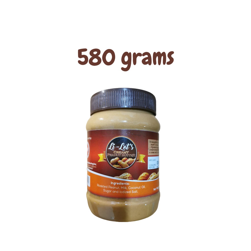 Li Lets Creamy Peanut Butter 580g (Wholesale) Shopee Philippines