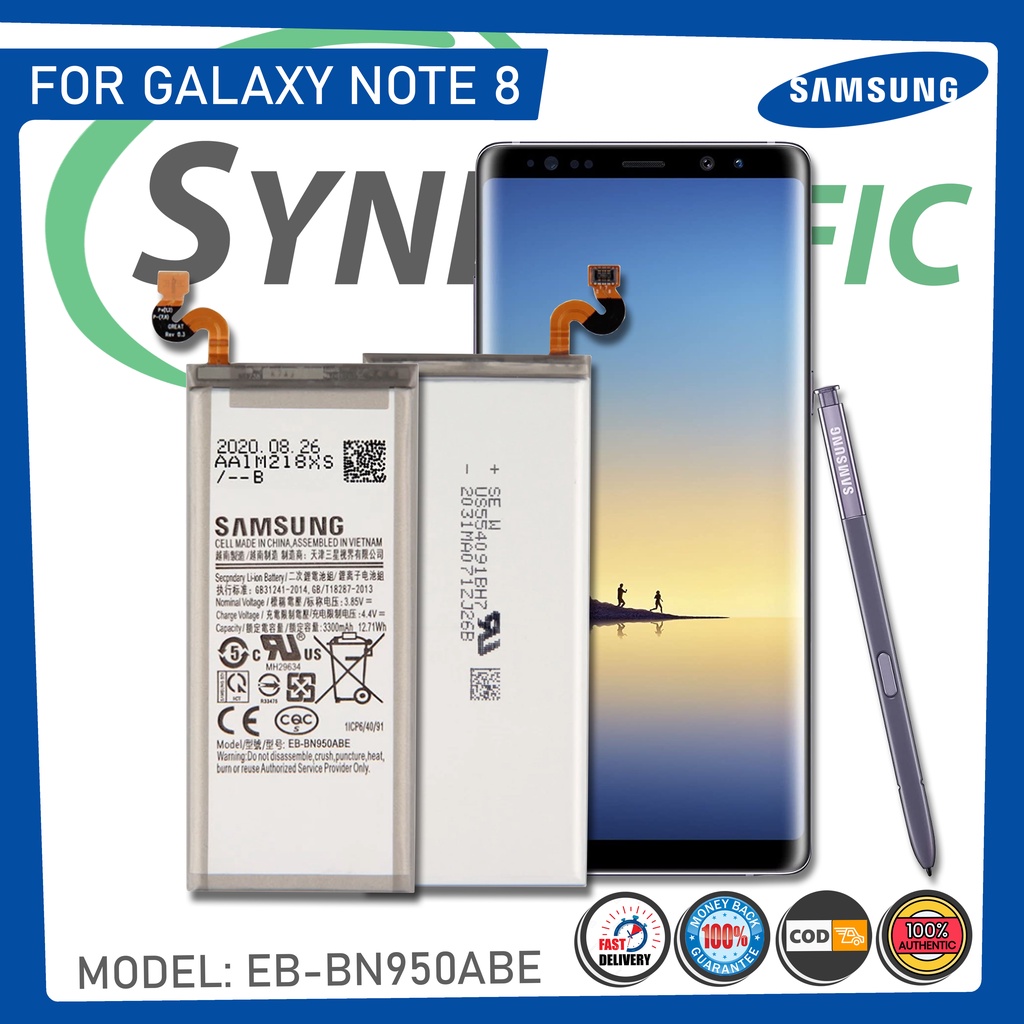 Original Samsung Galaxy Note 8 Battery N950, N950F, N950U Model: EB ...