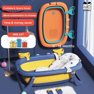 DAPANDA Foldable Baby Bath Tub Collapsible Portable Folding Tubs Shower Baby Bathtub Basin Freebies #1