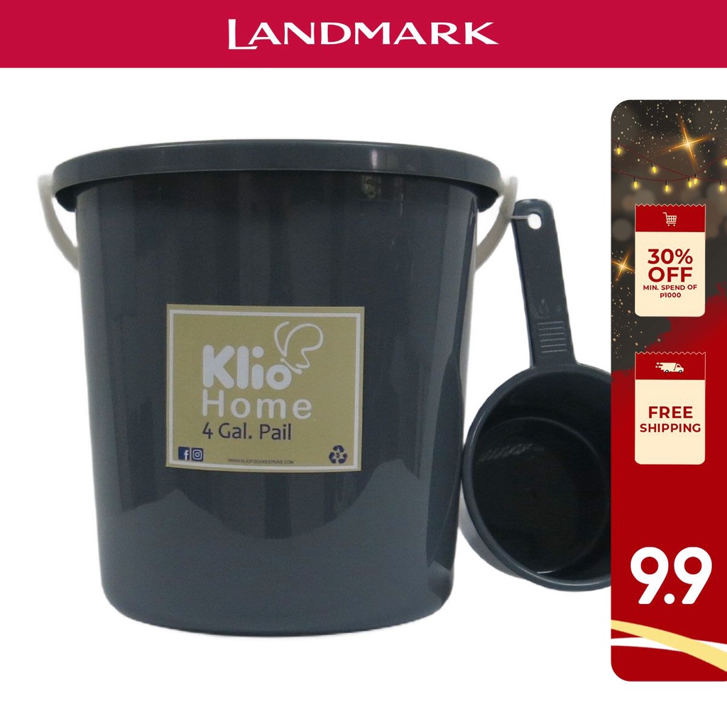 Landmark Klio Pail W/ Dipper Set Gray 31X30.8X31Cm Shopee Philippines