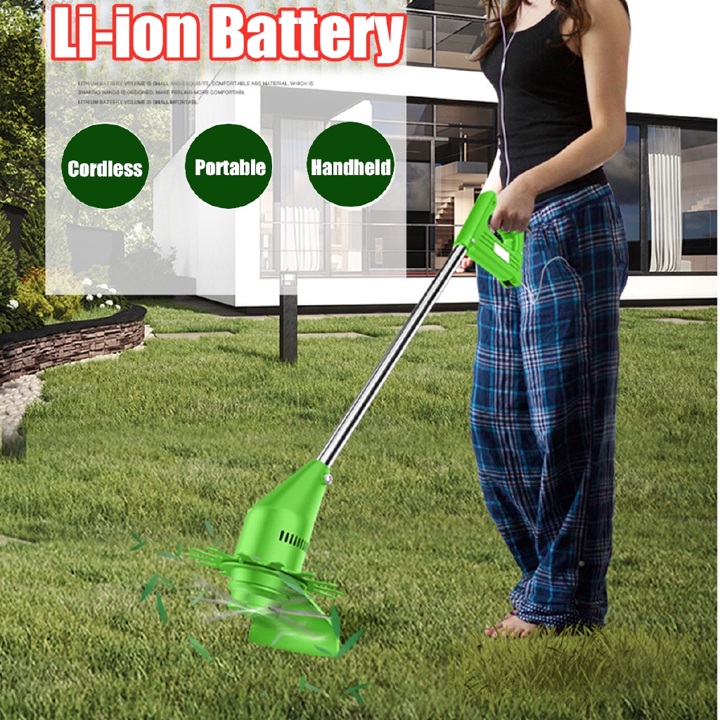 hand held battery operated grass trimmer