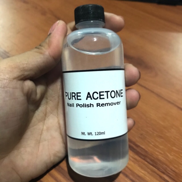PURE ACETONE nail polish remover 120ml or 250ml (this is refill ...