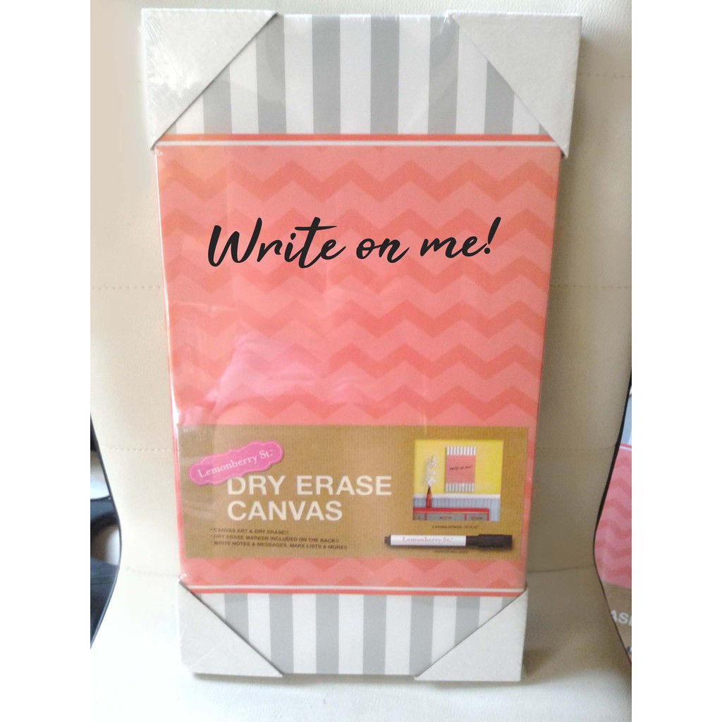 Lemonberry St. Dry Erase Canvas with marker included Shopee Philippines