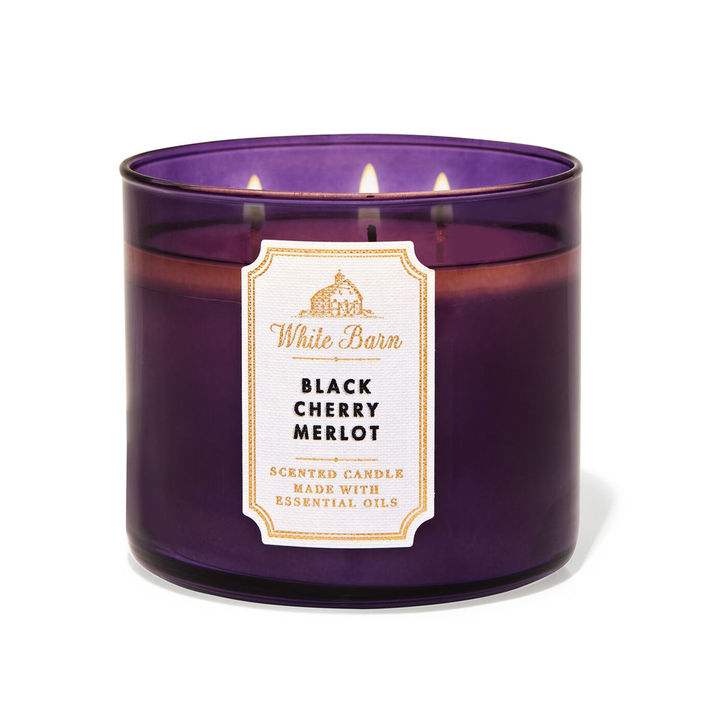 bath and body works cherry frost candle