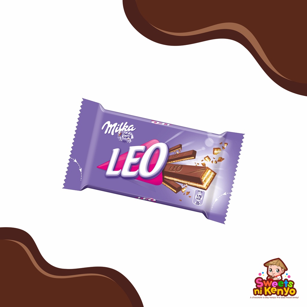 Milka Leo Milk Chocolate Covered Wafer | 4 Fingers | 33.3g | Shopee ...