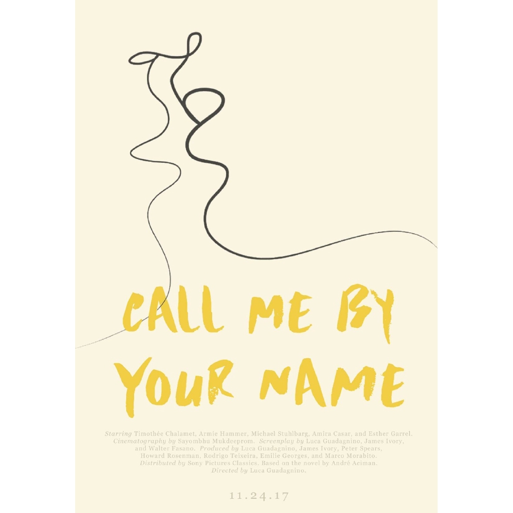 Call Me By Your Name Poster For Home Decor Coated Paper Movie Poster Shopee Philippines