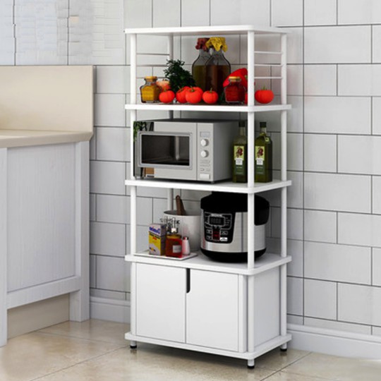 Kitchen Organizer 4 with Cabinet (White) | Shopee Philippines