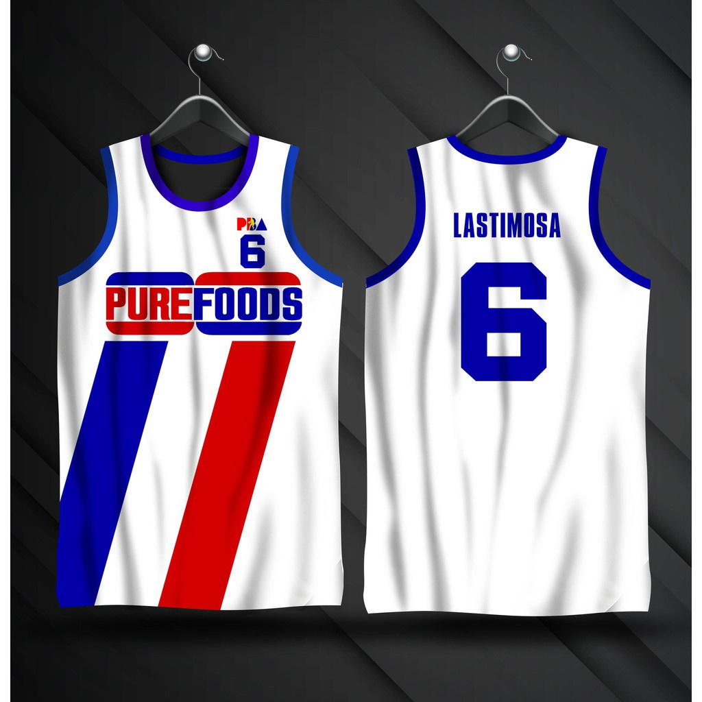 PBA RETRO JERSEY | PUREFOODS JOJO LASTIMOSA #6 Full Sublimation 3D Vest ...