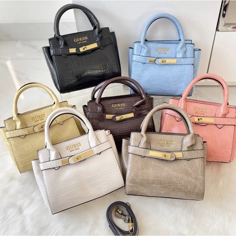 Guess Enisa High Society Satchel | Shopee Philippines