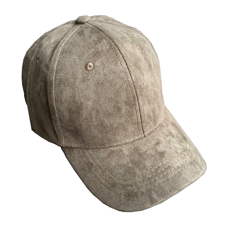 green suede baseball cap