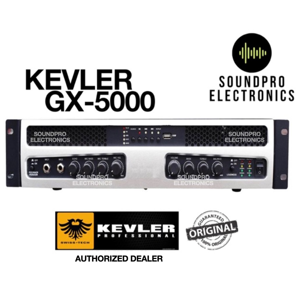 Original Kevler Gx 5000 Professional Karaoke Power Amplifier 1000w Shopee Philippines