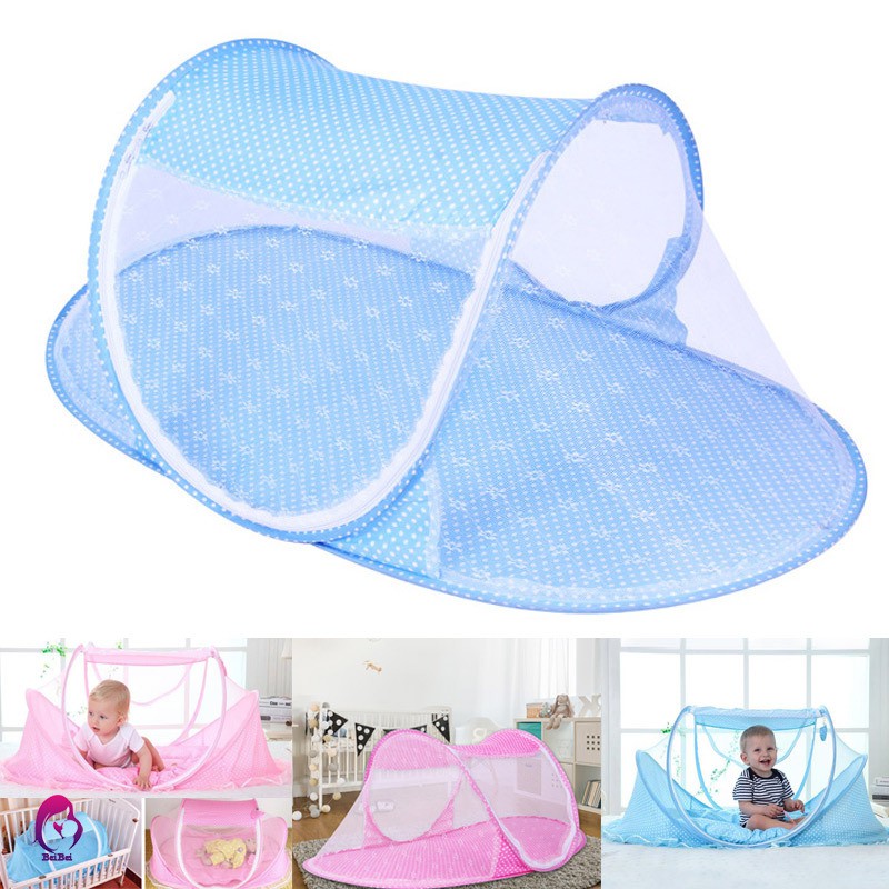 baby bed tent with mosquito net and pillow