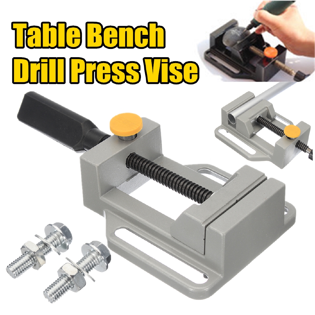 Kingstore Table Bench Drill Press Vise Aluminum Alloy Clamp