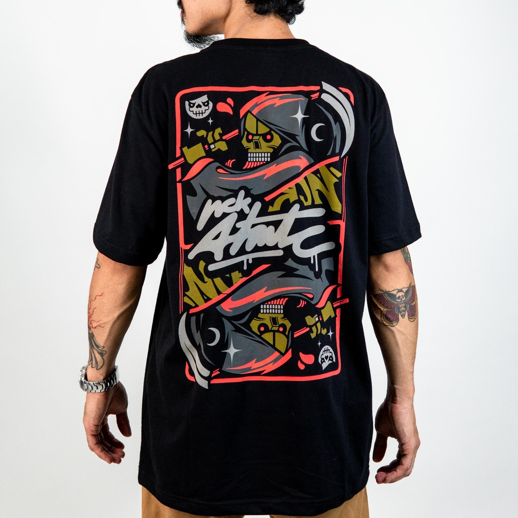 Nick Automatic ”Grim Cutter” Black T-shirt for men