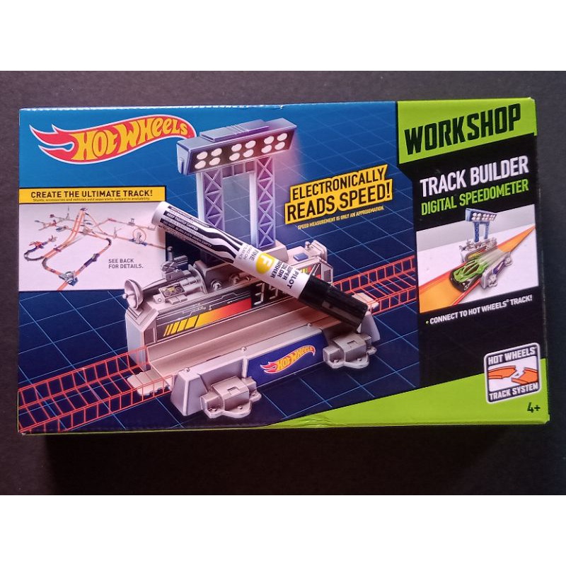 hotwheels race track speedometer track builder digital speedometer