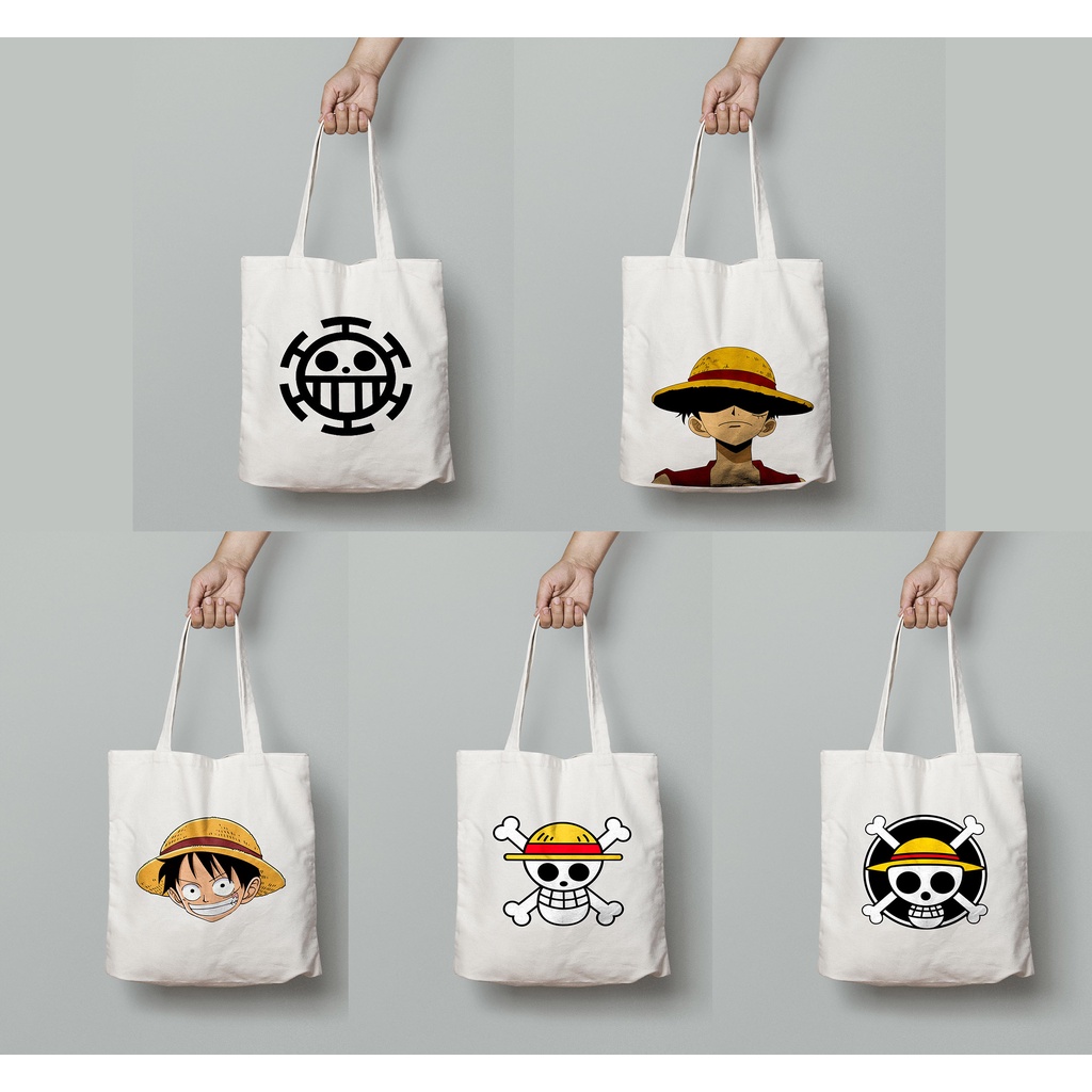 ONE PIECE Anime Canvas Tote Bag (Large: 14 inches x 16 inches) | Shopee  Philippines
