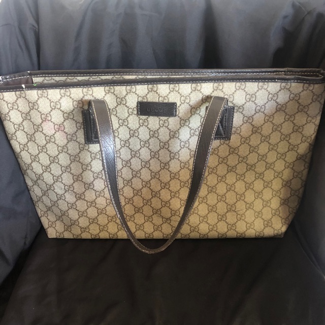 gucci monogram tote bag