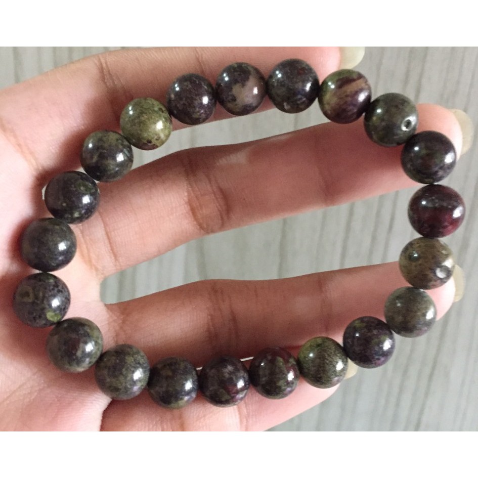 Dragon Bloodstone 8mm Charm Bracelet Shopee Philippines