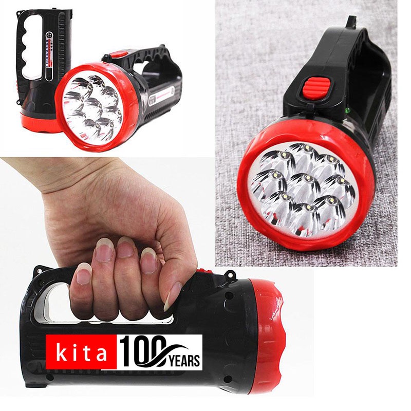 9LED rechargeable flashlight kita100years Shopee Philippines