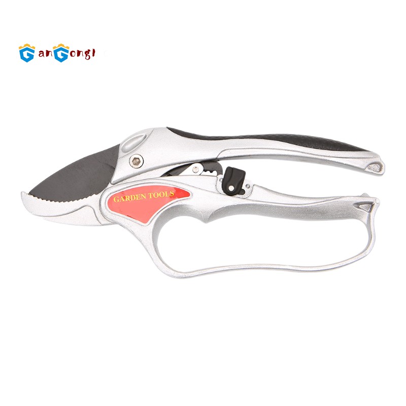 Silver Garden Tool Pruning Shear Scissors Fruit Ratchet Secateurs Cutting Branch Cutter Shopee Philippines