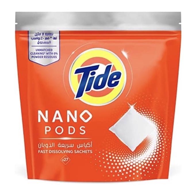 Tide Nano Pods Fast Dissolving Sachets, Pack Of 27 Shopee Philippines