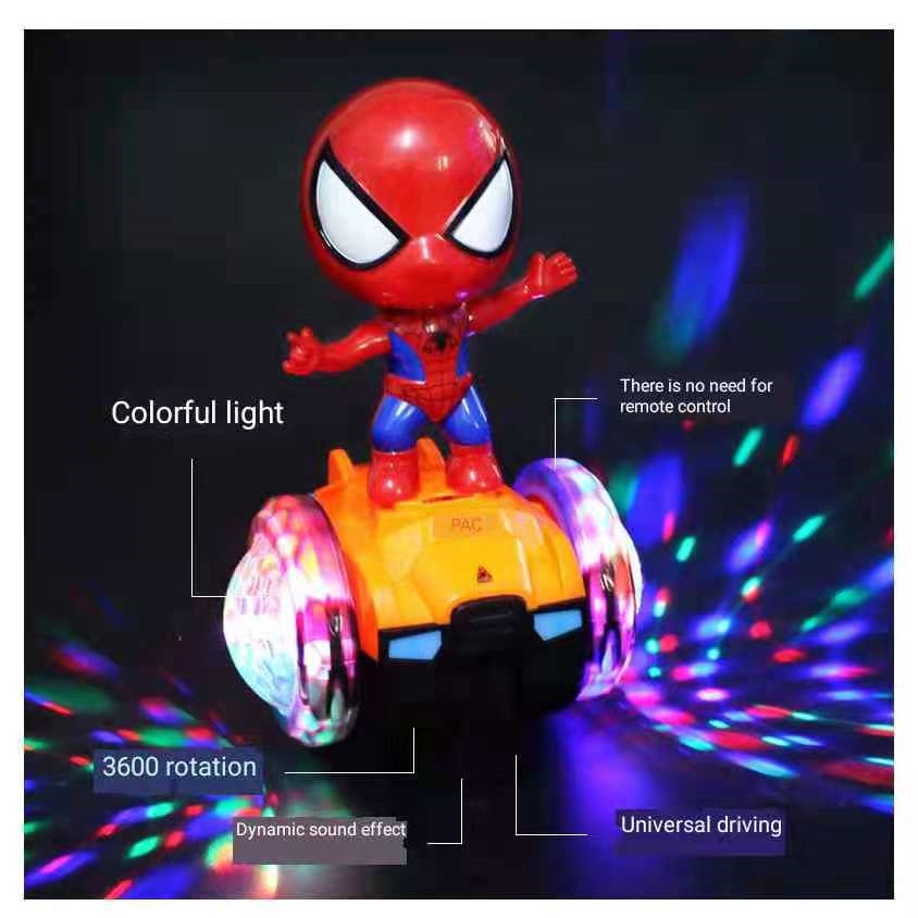 Spiderman balance car electric vibrato with the same electric dancing ...