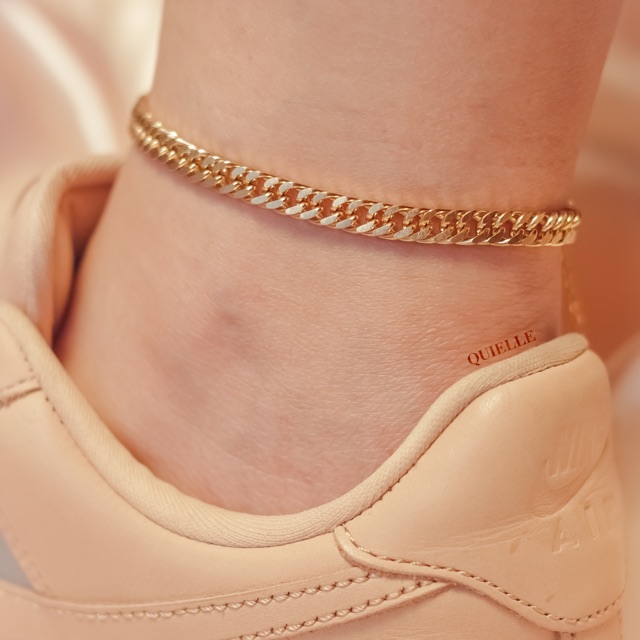 thick cuban anklet