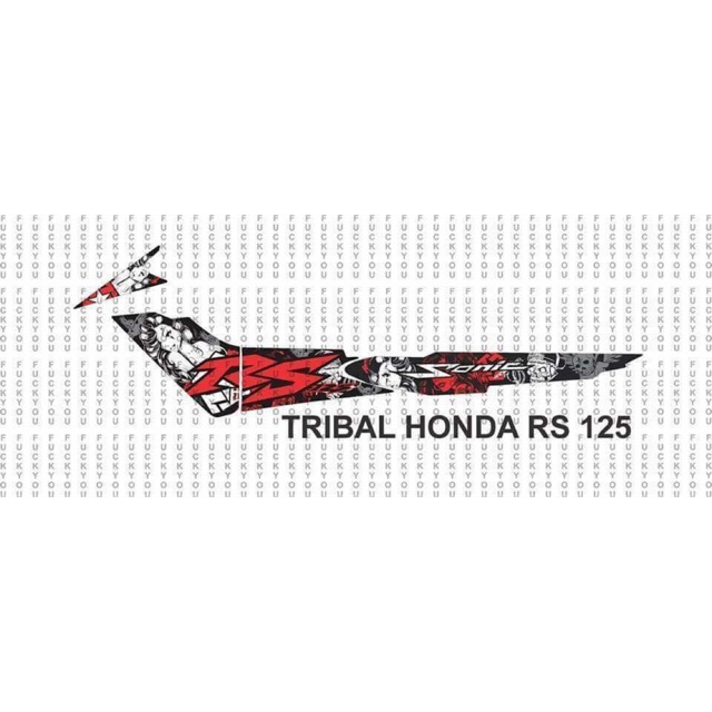 Honda Rs 125 Tribal Decals Shopee Philippines