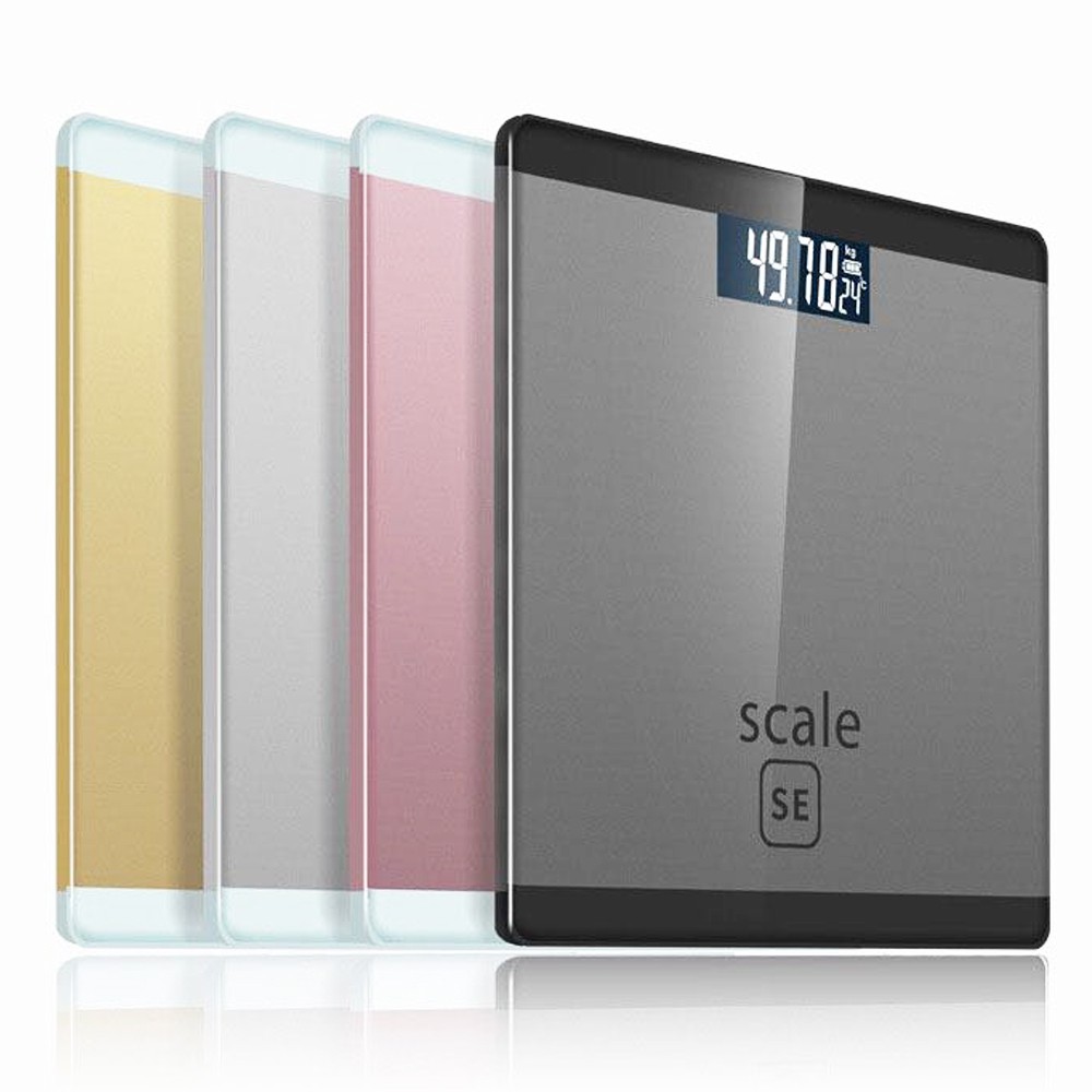 Iscale Digital Lcd Electronic Tempered Glass Bathroom Weighing Scale