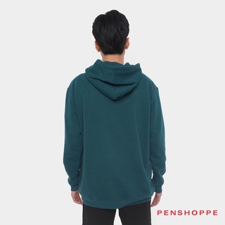Penshoppe Relaxed Fit Hoodie With Gradient Print For Men (Teal) #4