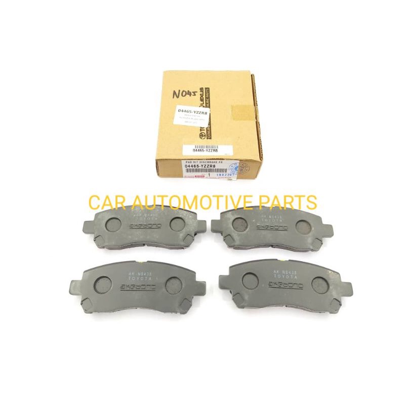 BRAKE PAD FRONT SETS TOYOTA AVANZA, RUSH FIRST MODEL 04465YZZR8 Shopee Philippines