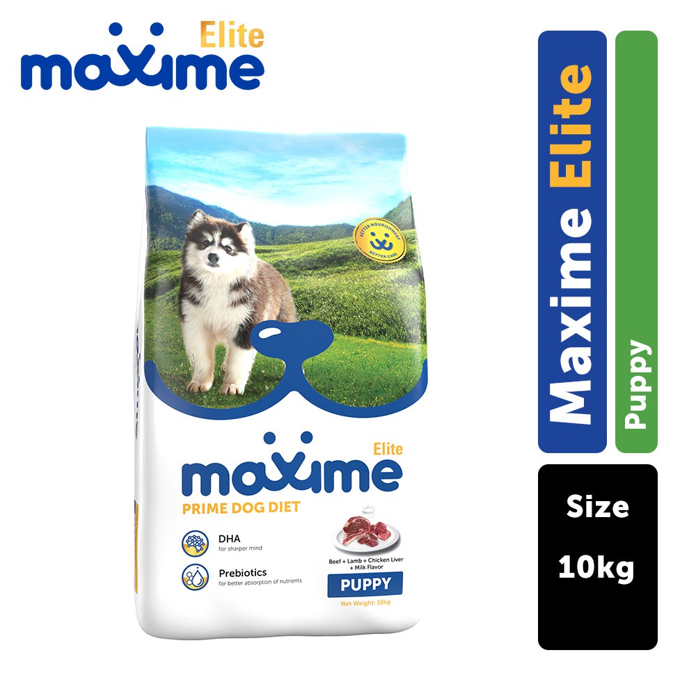 Maxime Elite Dry Dog Food - Puppy (beef, Lamb, Chicken Liver & Milk 