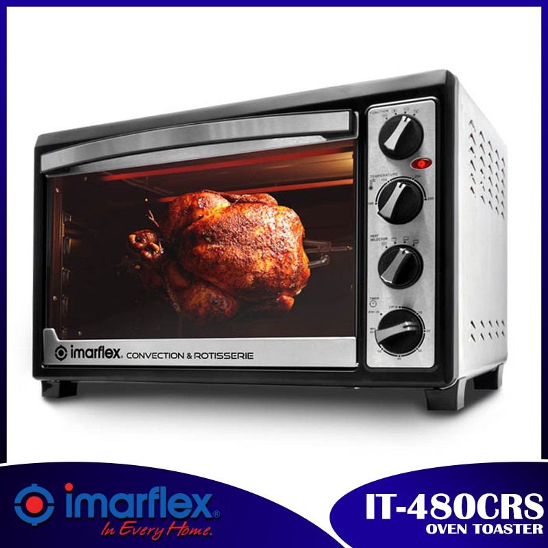 Imarflex IT480CRS 3in1 Convection & Rotisserie Oven Toaster Shopee