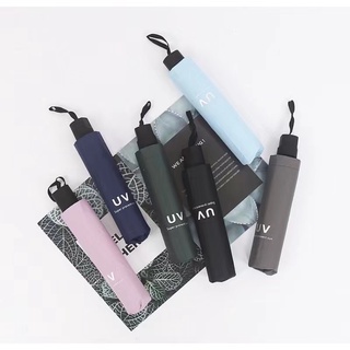 YQ Manual UV Sunscreen Umbrella Eight Bone Umbrella Protection Sunshade Three Folding
