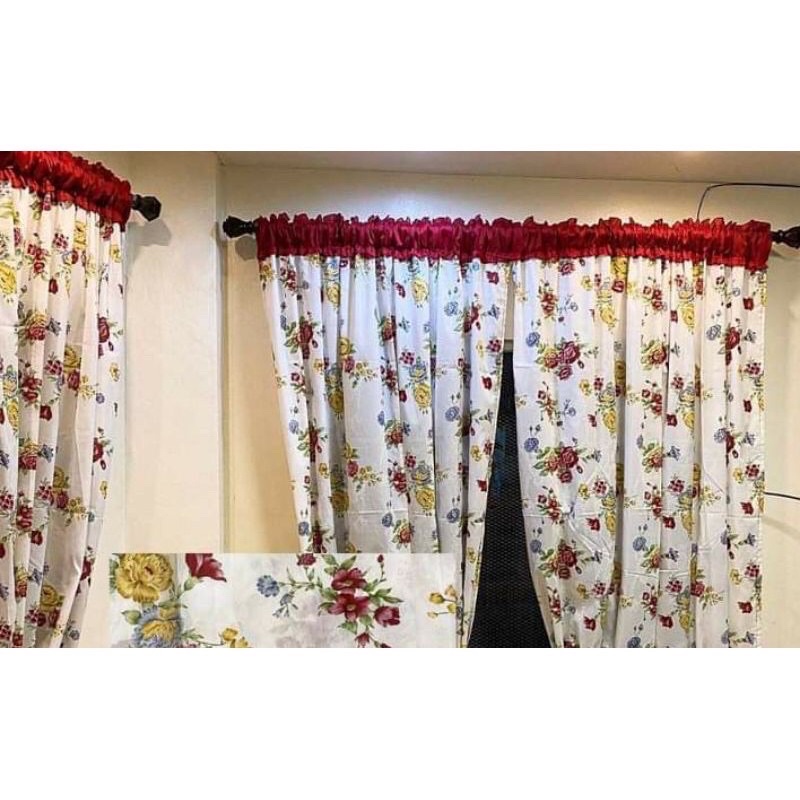 SINGLE PANEL CURTAIN Window Curtain Shopee Philippines