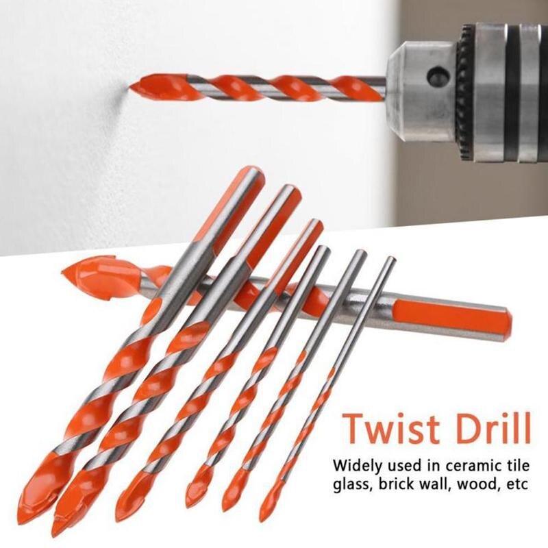 J'ICE "6PCS Set Ceramic Tile Drill Bits Masonry Drill Bit Set For Glass