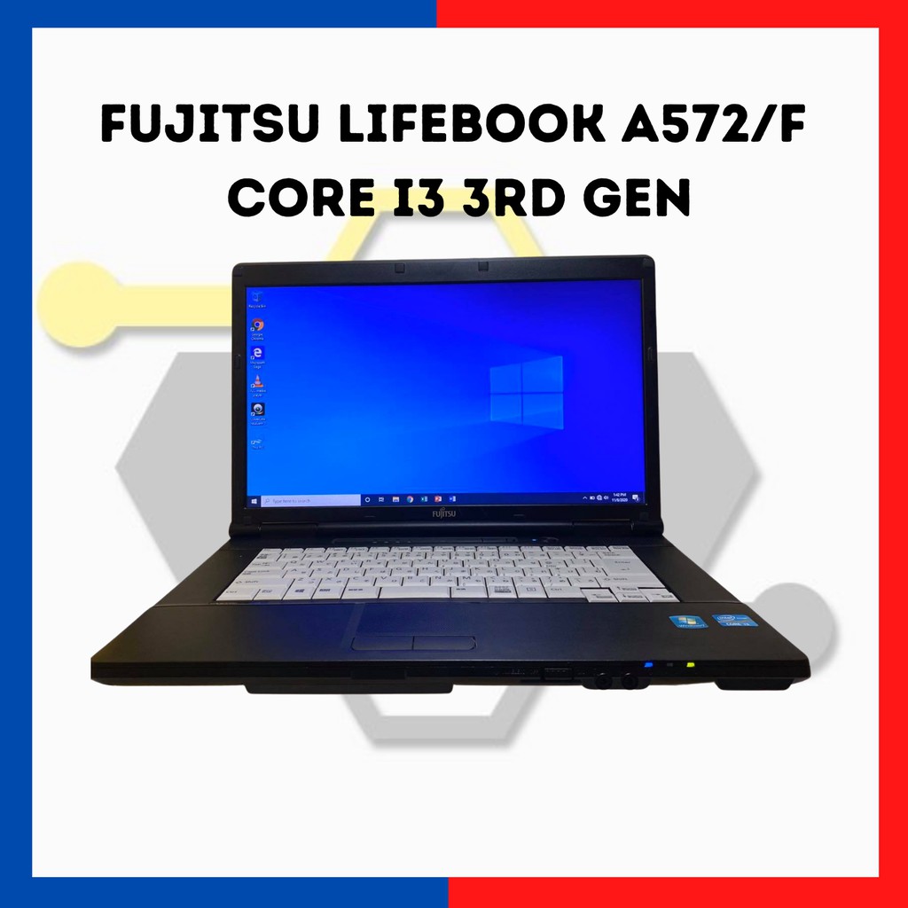 Fujitsu LIFEBOOK A572/F CORE i3 3rd GEN 120GB SSD 2.4Ghz - SURPLUS with  free External HDD 320gb | Shopee Philippines