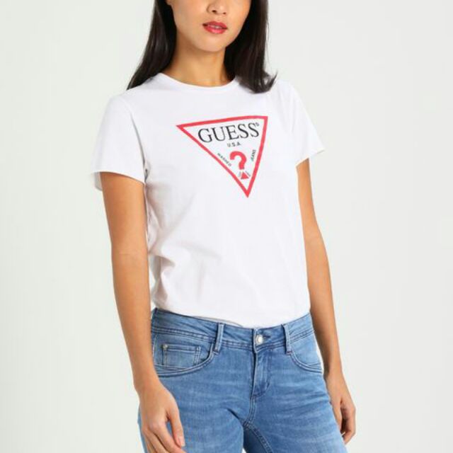 guess classic logo tee