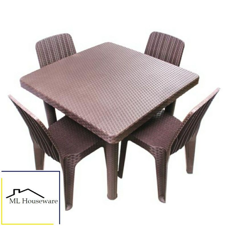 Jolly Rattan Metro Manila 2 seater 4 seater 6 seater Table with Chairs